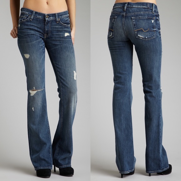 7 For All Mankind 28X36 Organic Cotton Boot! NWT - Picture 1 of 6